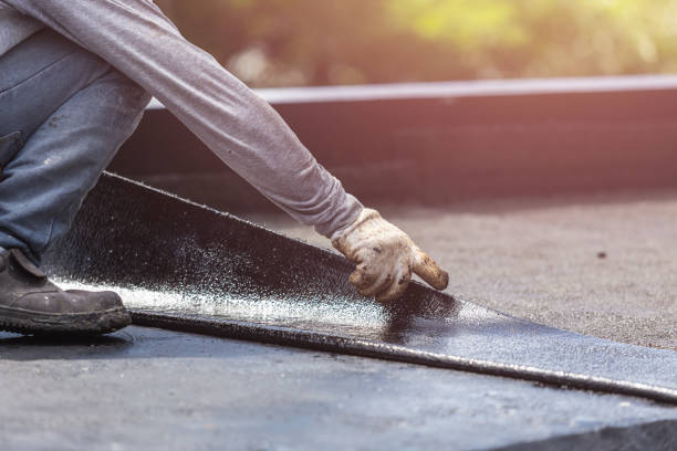 Professional Waterproofing technician working in Bannister, MI